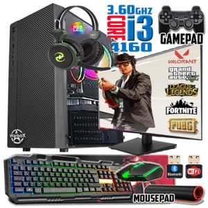 Pablo I3 4160 Turbo:3.60ghz 8gb Ram 256gb Ssd R7 240 4gb E.kartı 18.5 Monitör Gaming Set