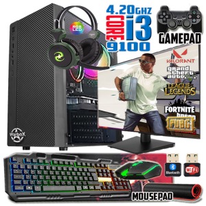 Deep I3 9100 Turbo:4.20ghz 8gb Ram 256gb Ssd 250gb Hdd R7 240 4gb E.kartı 18.5 Monitör Gaming Set