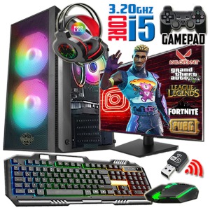 Lazer I5 750 Turbo:3.20ghz 8gb Ram 128gb Ssd 250gb Hdd R7 240-4 Gb E.kartı 19 Monitör Gaming Set