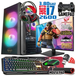 Mask I7 2600 Turbo:3.80ghz 16gb Ram 256gb Ssd 250gb Hdd Rx550 4gb E.kartı 21.5 Monitör Gaming Set