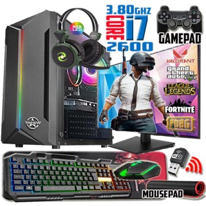 Pubg I7 2600 Turbo:3.80ghz 16gb Ram 256gb Ssd 250gb Hdd R7 240 4gb E.kartı 19 Monitör Gaming Set